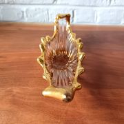 Mini golden glass coupe vintage style Bayel, pocket tray.