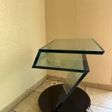 Meuble tv pivotant en verre roche bobois modèle jazz