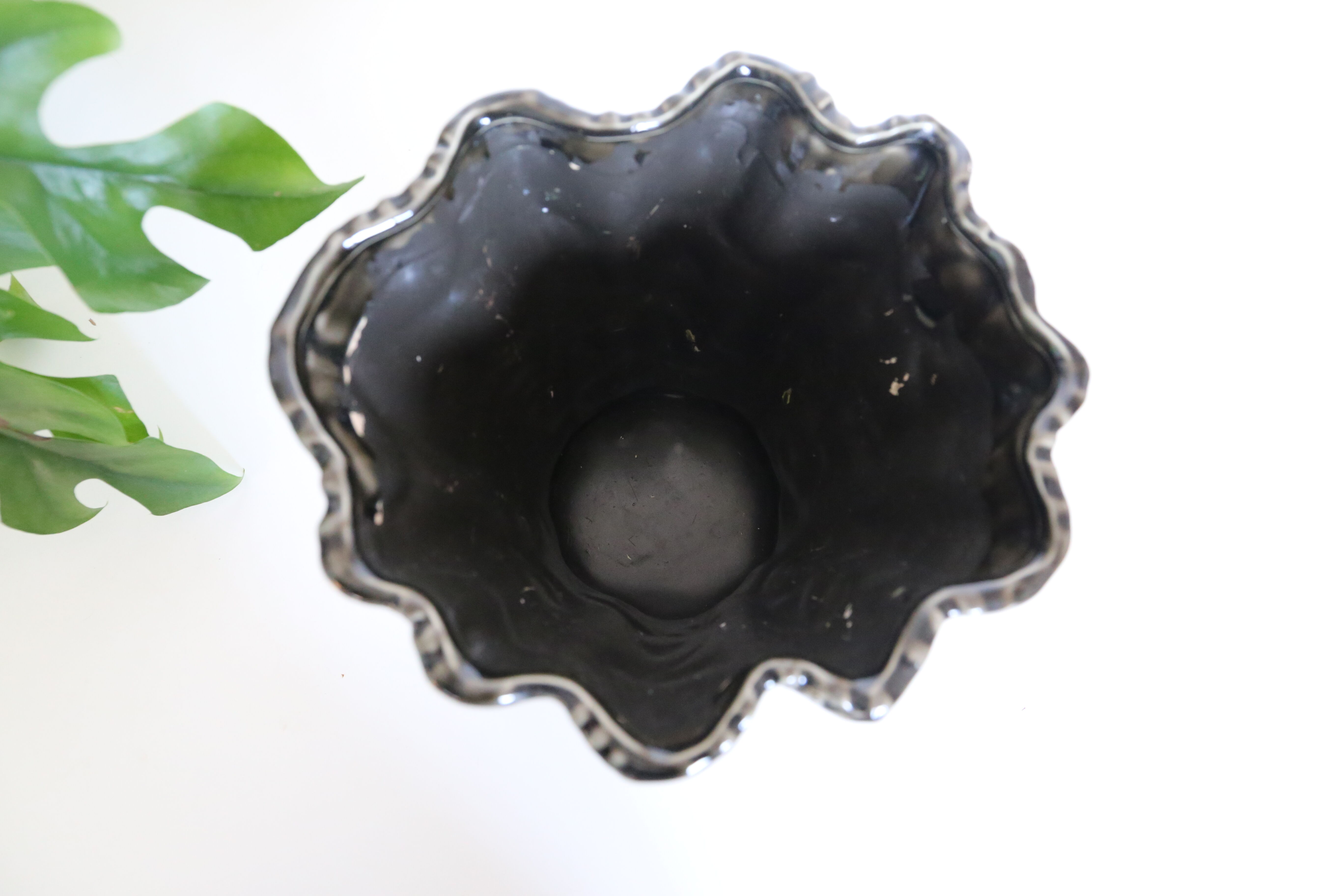 Antique ceramic pot cover, vintage