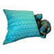 Ocean blue Kachin cushion 50x50