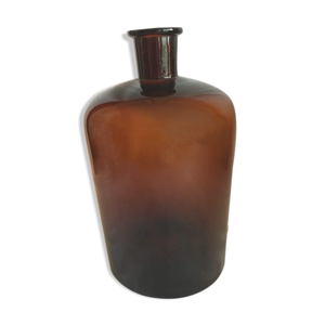Bouteille de pharmacie ambrée