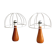 Ensemble de 2 lampes de table