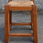 Oak straw stool