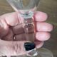 6 engraved crystal wine glasses with stems