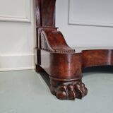 Antique french flame mahogany console table c1830