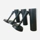 Vintage black litajet wall lamps by Lita, 1970