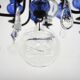 Glass chandelier, Erik Höglund, Boda Glasbruk & Smide, Sweden, 1970