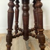 Vintage turned wood piano stool