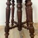 Vintage turned wood piano stool