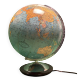 Vintage 1960s German Columbus Duo Glass Globe Lamp