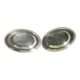 2 large ercuis dishes in silver metal