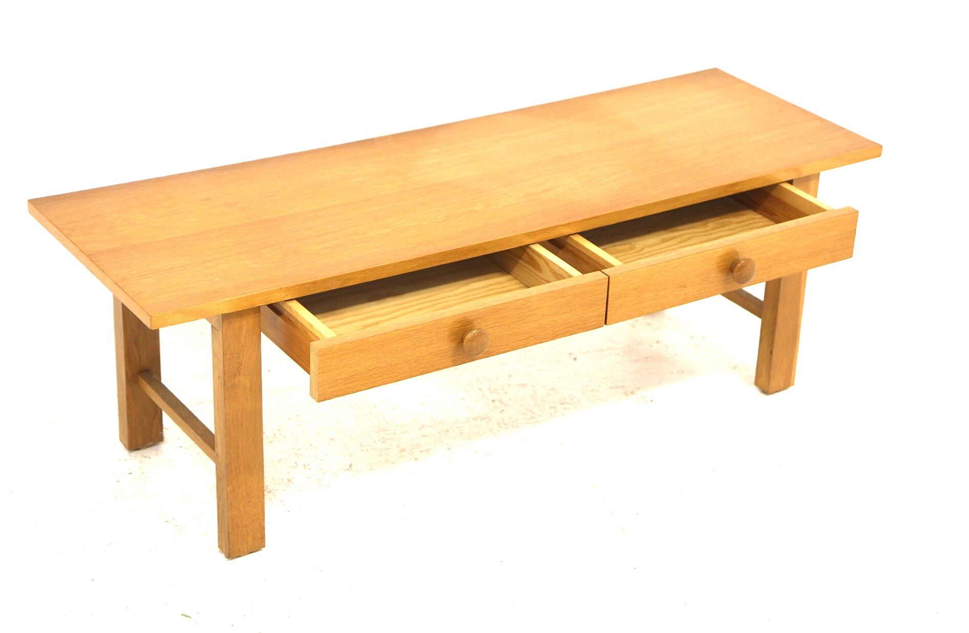 Minimalist oak bench, Sweden, 1960