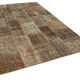 Handmade Turkish Overdyed 197 cm x 300 cm Brown Patchwork Carpet