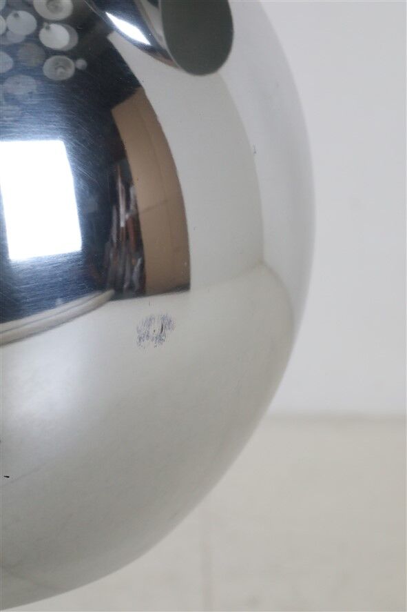 Set of 3 original Louis Poulsen / Verner Panton “Topan” pendant lamps / mid-century Danish modern design / 1960s / 1970s