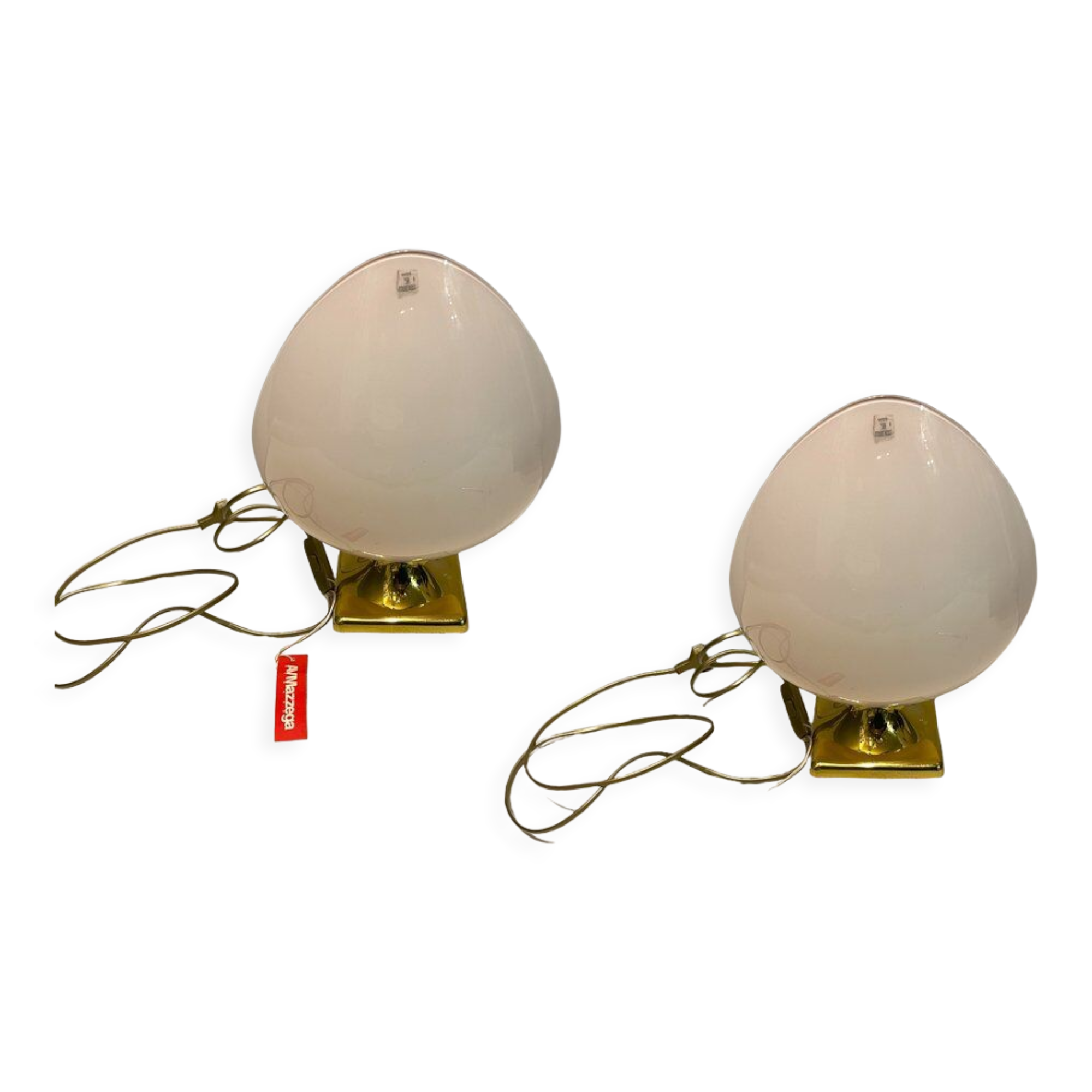 Murano Glass Table Lamps from Mazzega, 1970s