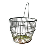Ancien grand panier à oeufs en zinc