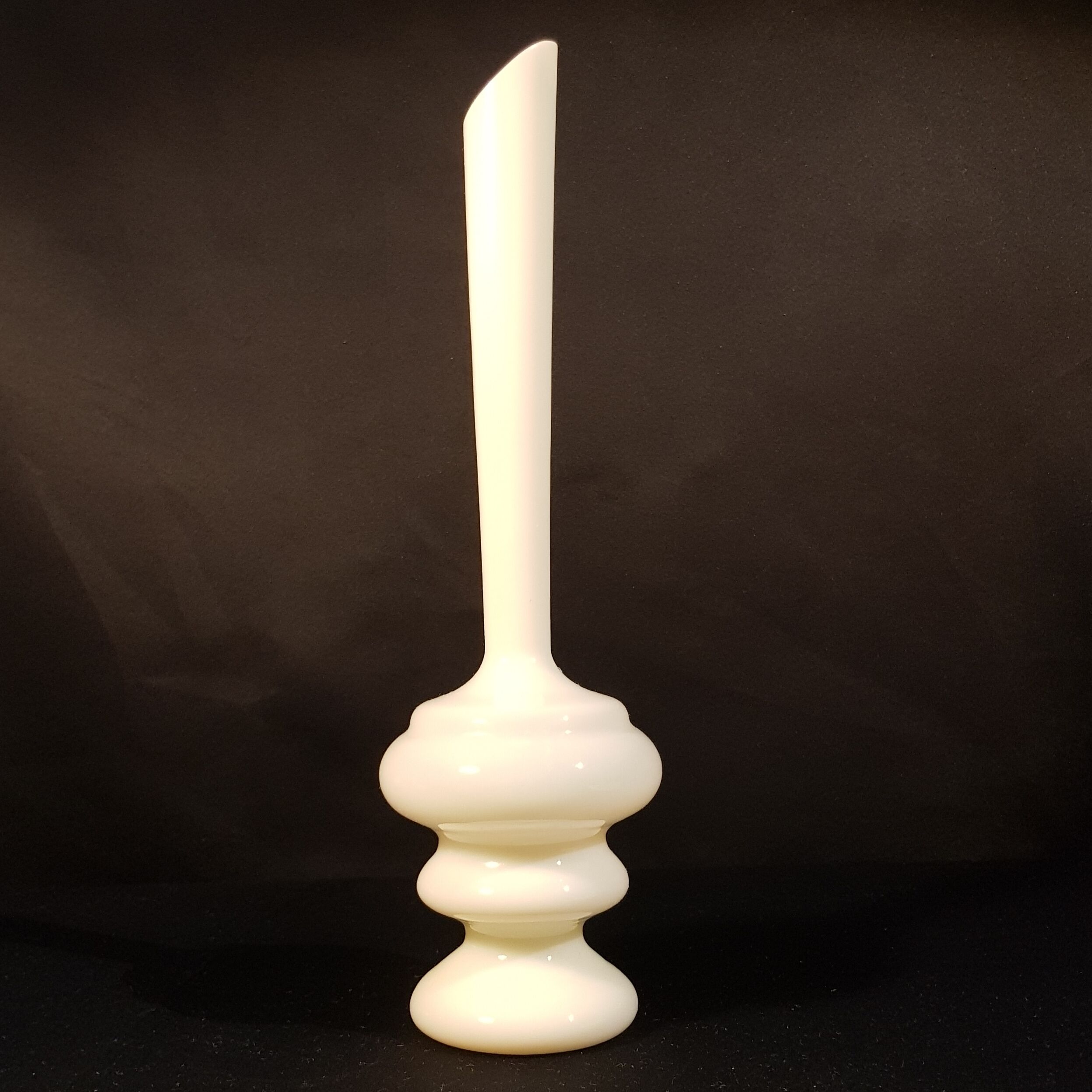White opaline vase