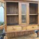 Buffet vitrine pin massif
