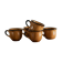 Lot de 5 tasses à café camel