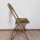 Set of 4 opera theater folding chairs from the 70s two-tone velvet brass