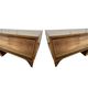 2 Showcases furniture of loom with drawers oak wood jewelry Art Deco 1930' compass feet