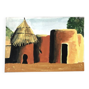Gouache cases Africaines