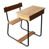 Vintage wooden school desk.