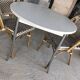 Vintage round table and 2 bistro chairs