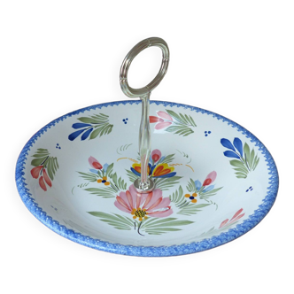 Ancien Serviteur Faïencerie de Quimper Décor Floral