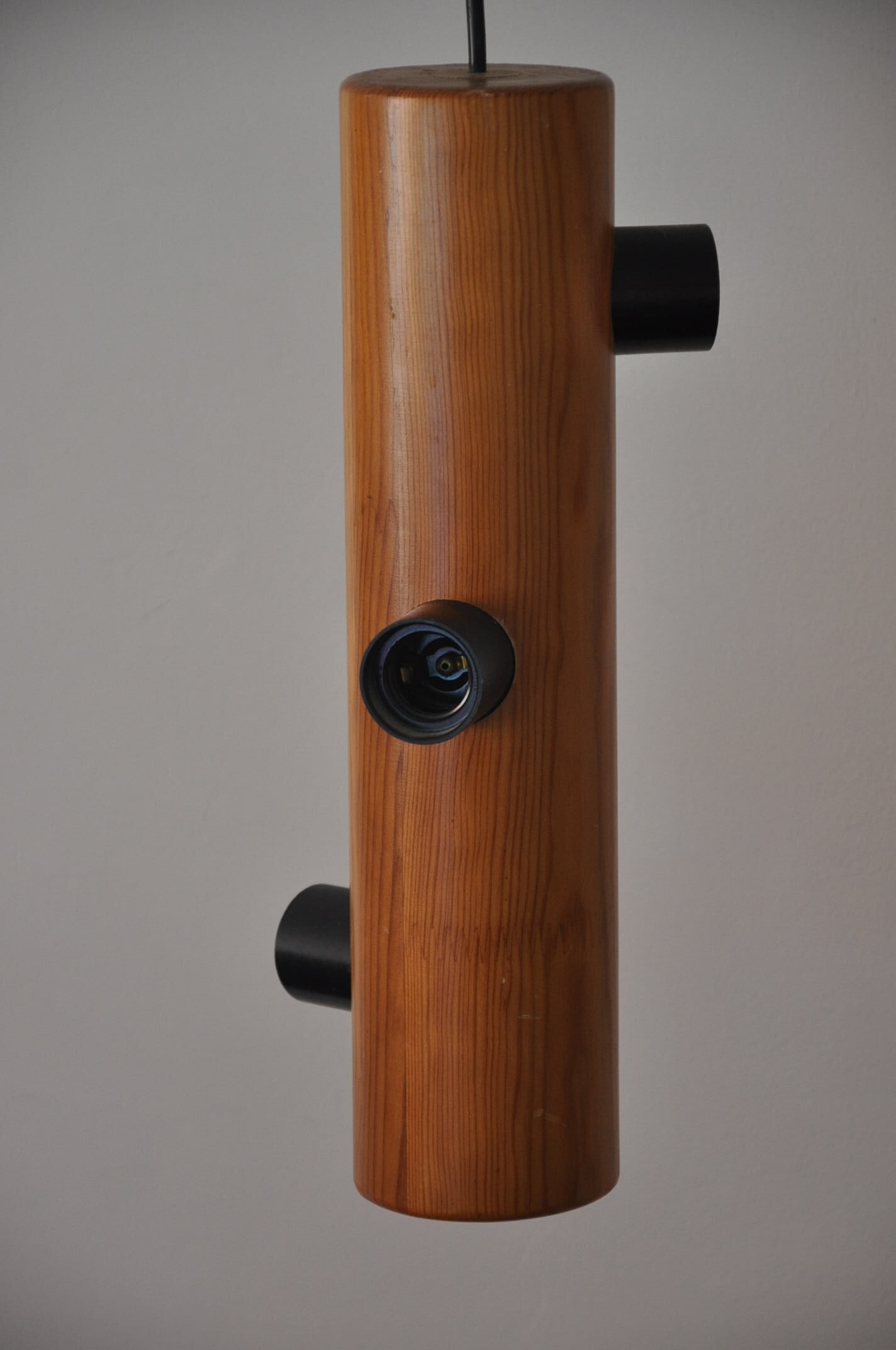 Suspension vintage wood 3 lights