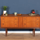 Retro Teak 1960s Homeworthy Chest Of Drawers TV Cabinet Sideboard