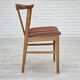Paire de chaises de salle à manger danoises, bois de chêne massif, laine d'ameublement Années 1960
