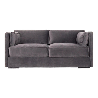 Canapé haga gris velour, design scandinave