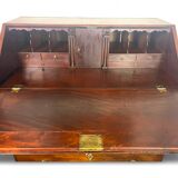 Commode, secrétaire, scriban de pente anglais en acajou, Angleterre XVIIIème