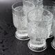 6 verres en verre pressé, Libochovice 1981