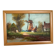 Small village painting with a mill, oil on canvas, signed.