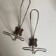 Pair of modernist curved coat hooks 1950