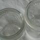 Lot 3 jars the best transparent glass 1 l cover