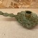 Antique Vintage Gilt Bronze Cellar Raz Hand Candle Holder