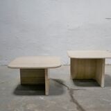 Coffee tables in travertine