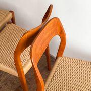 Set of 10 chairs 71 in teak by Niels O. Møller, JL Moller, Mid Century