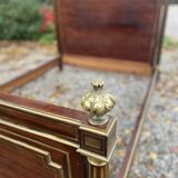 Magnificent Louis XVI style flamed mahogany bed Attributed to Gervais-maximilien Durand