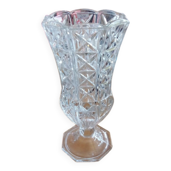 Vase en verre cristal