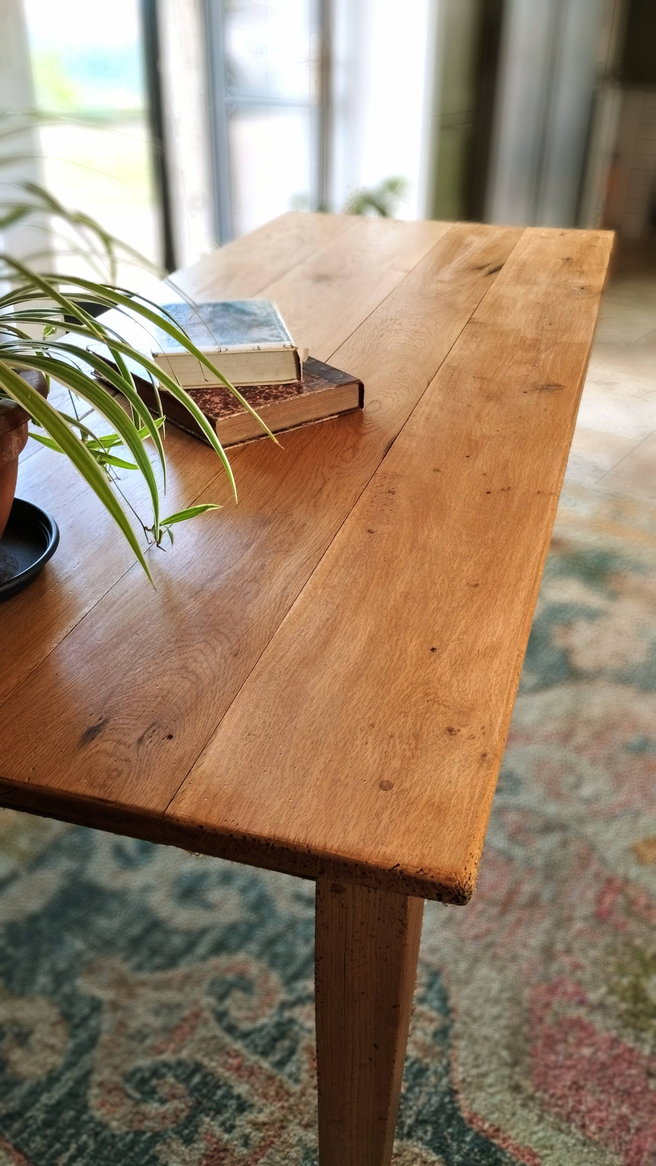 Farmhouse table 200 x 80 light oak