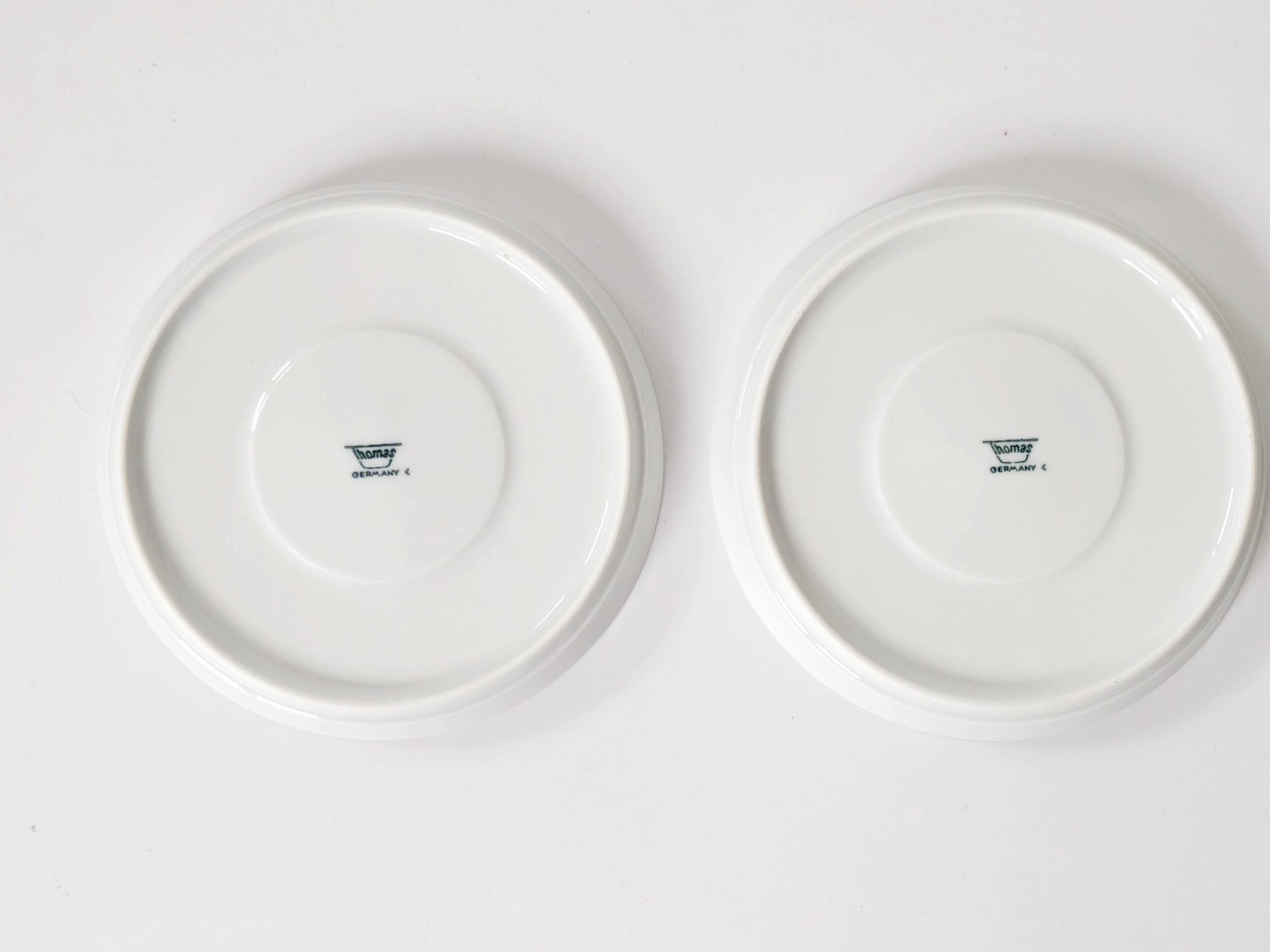 Set of 6 porcelain pieces by Thomas Rosenthal, Eclipse series, 1970s.