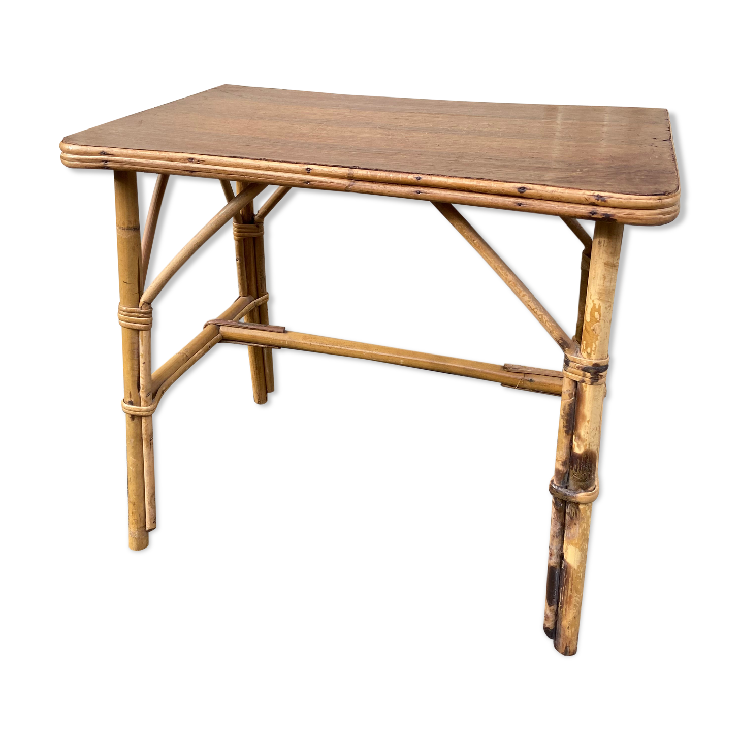 Bamboo vintage coffee table