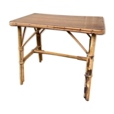 Table basse vintage bambou
