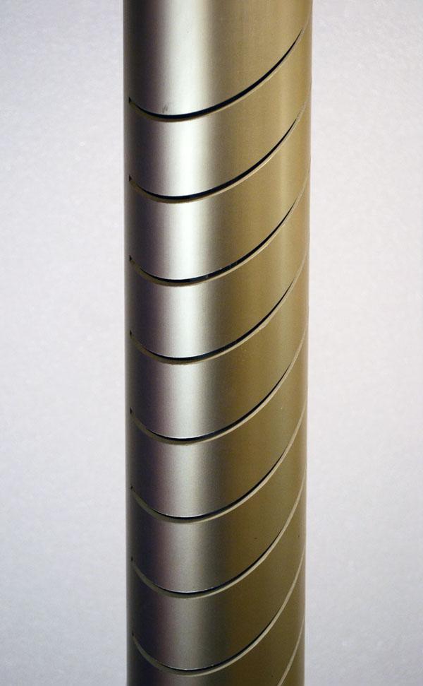 Italian Tronconi Aluminum and Marble Floor Lamp, 1970