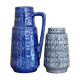 Paire de vases assortis 1960-1970 Scheurich bleu - gris