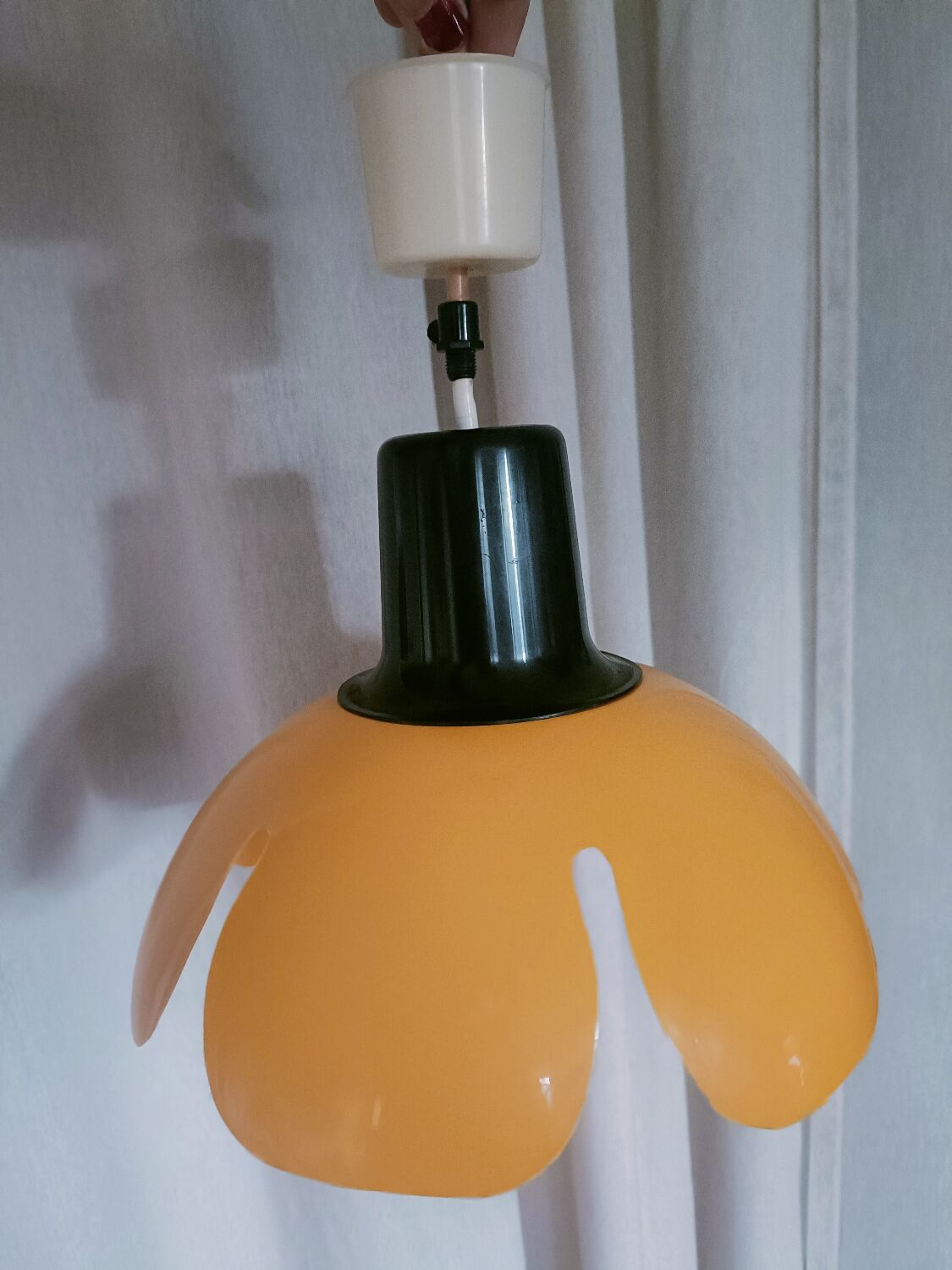 Vintage yellow flower chandelier